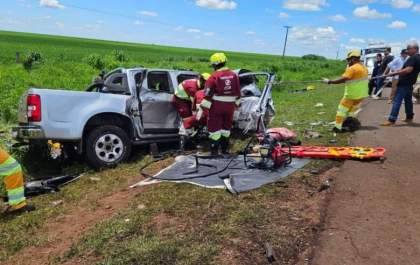 Colisão na BR-163 mata três membros de uma família e deixa três pessoas gravemente feridas
