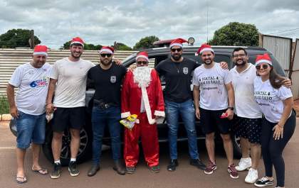 Polícia Civil e Forças de Segurança participam, em Bataguassu, do Natal Solidário 2024 em apoio a grupo social local