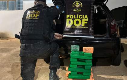 Em Santa Rita do Pardo homem é preso pelo DOF por tráfico de drogas
