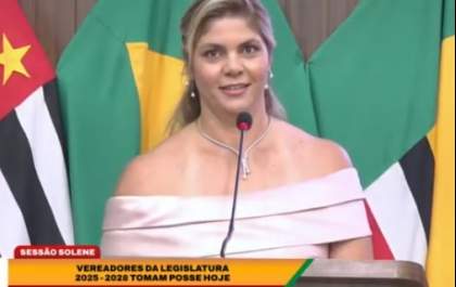 Prefeita Samanta toma posse pedindo união por Birigui