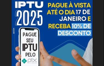 Em Penápolis, IPTU com desconto vence dia 17