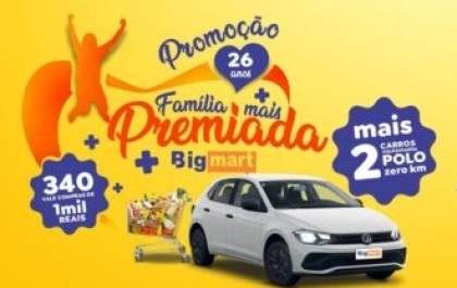 Big Mart entregará prêmios a 61 clientes contemplados