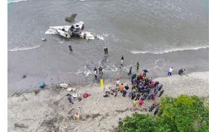 Passageiros de avião que explodiu em Ubatuba são identificados
