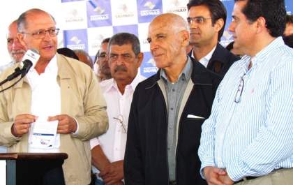 Alckmin recebe produtos adquiridos pelas penitenciárias da região de Andradina por meio do PPAIS
