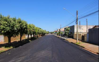 Asfalto da Rua Coronel João Gonçalves de Oliveira está concluído