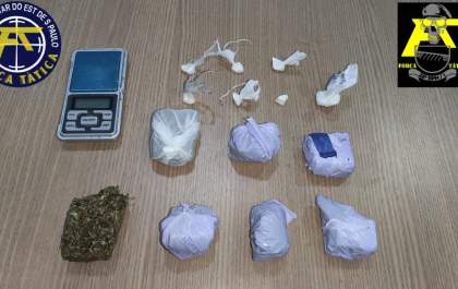 Casal é detido por tráfico de drogas em Andradina; adolescente de 15 anos estava envolvida