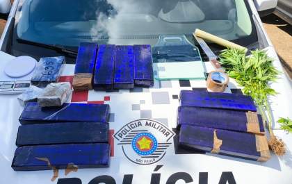 Homem é preso com 11 quilos de maconha em Auriflama
