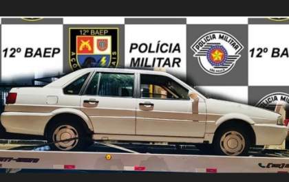 Baep recupera carro furtado em Araçatuba