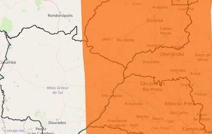 Inmet emite alerta de chuvas intensas e ventos fortes para Três Lagoas