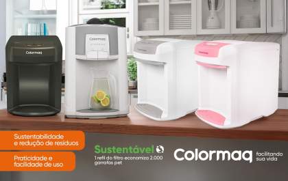 Purificadores Colormaq proporcionam praticidade, saúde e responsabilidade ambiental no dia a dia