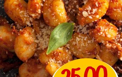 Sábado e domingo é dia de Nhoque no Frango Bip