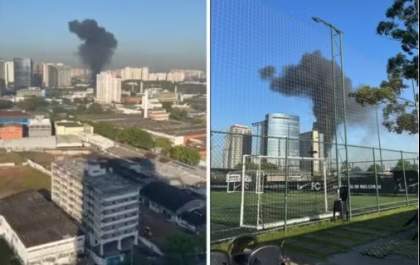 Avião de pequeno porte cai em avenida em São Paulo