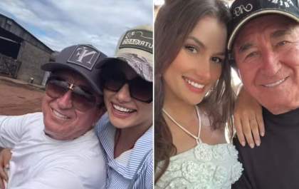 Amado Batista anuncia data de casamento com sua namorada 50 anos mais nova