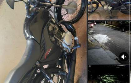 Câmera flagra furto de moto na madrugada em Andradina