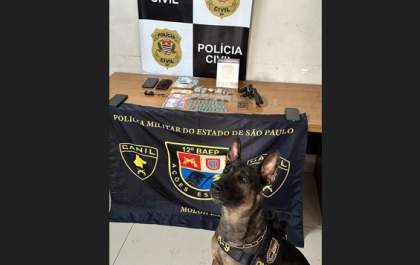 Ação conjunta da polícia prende homem com drogas e revólver no Águas Claras em Araçatuba