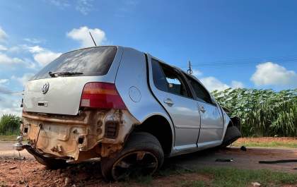 Polícia identifica condutor de carro que capotou na Caran Rezek