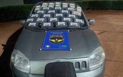 Polícia apreende 28 kg de drogas e prende suspeito em Selvíria