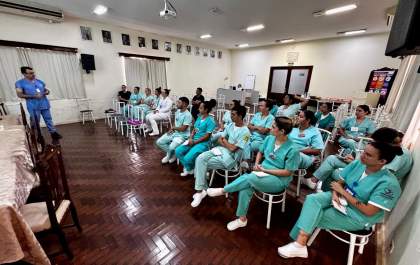 Estagiários de Enfermagem da Santa Casa de Birigui aprendem sobre protocolo de morte encefálica