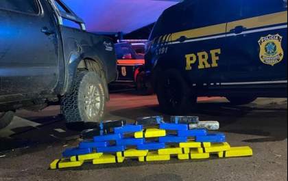 PRF apreende 28 kg de cocaína na BR-262 em Três Lagoas