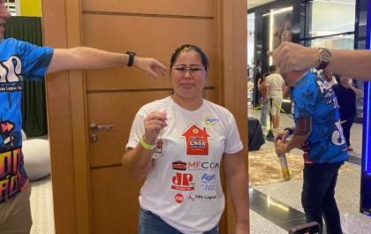 Sandra é a ganhadora do “Casa com Você”