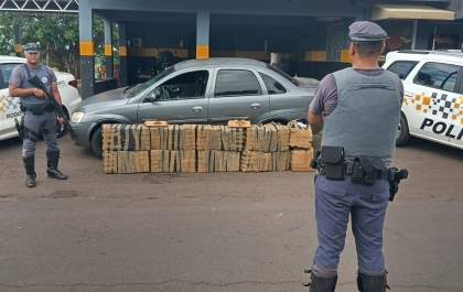 Polícia prende homem com 350 quilos de maconha
