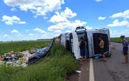 Acidente em Rodovia MS-040 Deixa Mulher Ferida