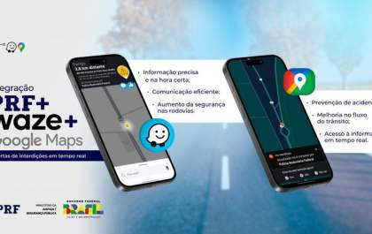 PRF se une ao WAZE e Maps para auxiliar motoristas nas viagens por BRs