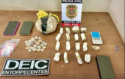 Dupla é presa por tráfico de drogas pela Polícia Civil em Birigui