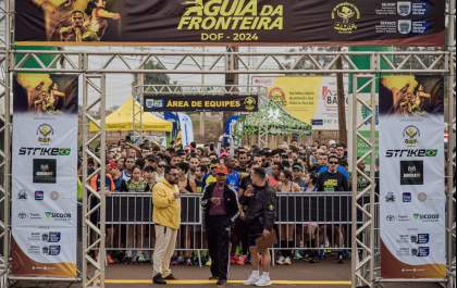 Corrida Águia da Fronteira, realizada pelo DOF, já está com mais de 55% das inscrições preenchidas