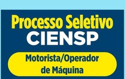 Ciensp abre processo seletivo para motorista/operador de máquina