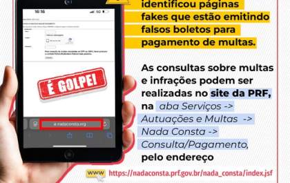 Golpistas usam nome da PRF para aplicar fraudes com falsas multas
