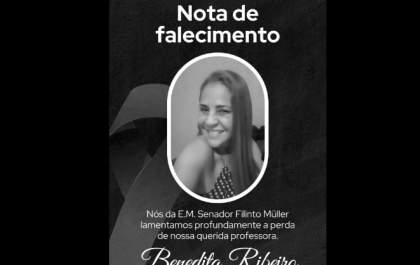 Corpo da professora Benedita Ribeiro será velado na Capela do Duílio