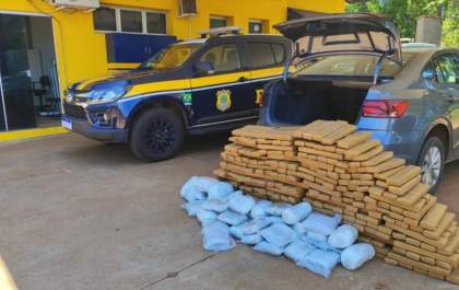 PRF apreende mais de 300 kg de maconha em Três Lagoas