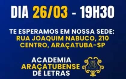 Adelmo Pinho ministra palestra na Academia Araçatubense de Letras