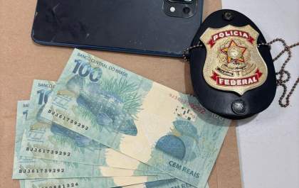 Adolescente de 15 anos é flagrado pela Polícia Federal de Araçatuba com notas falsas