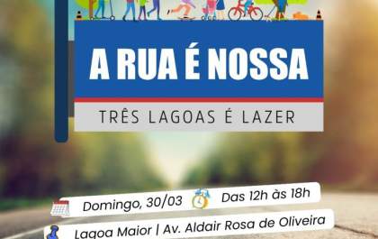 Trecho da avenida da Lagoa será fechada na tarde deste domingo para esporte, lazer e cultura