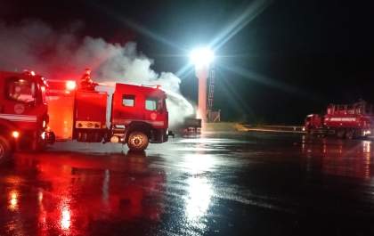 Vídeo: Carreta-tanque pega fogo em posto de combustível próximo a Três Lagoas