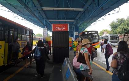 Transporte coletivo volta a operar no antigo Terminal Urbano