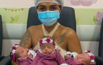 Mãe de quadrigêmeas celebra alta hospitalar das bebês em Três Lagoas