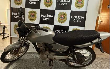 Polícia de Valparaíso recupera moto furtada em Mato Grosso do Sul
