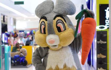 Shopping de Araçatuba recebe Coelho da Páscoa&nbsp;