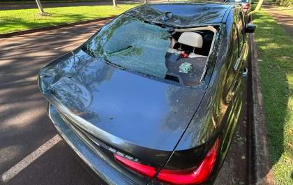 Touro solto invade avenida e quase atinge criança em BMW&nbsp;