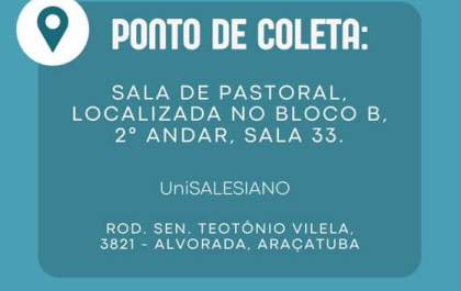 Voluntariado do Unisalesiano arrecada medicamentos