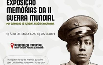 Exposição em Andradina marca os 80 anos do fim da 2ª Guerra