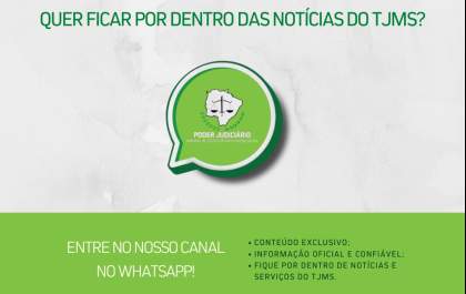 TJMS lança canal oficial no WhatsApp para se aproximar da população