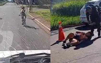Ciclista é atropelada após discutir com motorista em Campo Grande