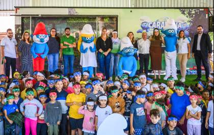 Caravana Sicredi & Smurfs desembarca em Birigui com conceitos de sustentabilidade e cidadania de forma lúdica para crianças