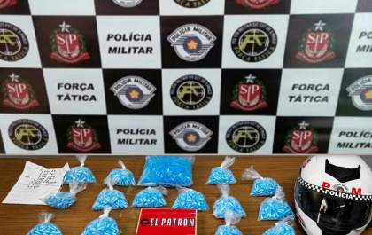 PM prende homem com 1 quilo de pasta base e mais de 1,6 mil tubos com cocaína
