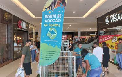 Shopping recebe feira de adoção neste sábado