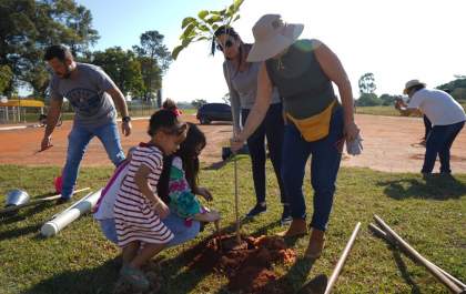 Programa de arborização ganha força com plantio coletivo